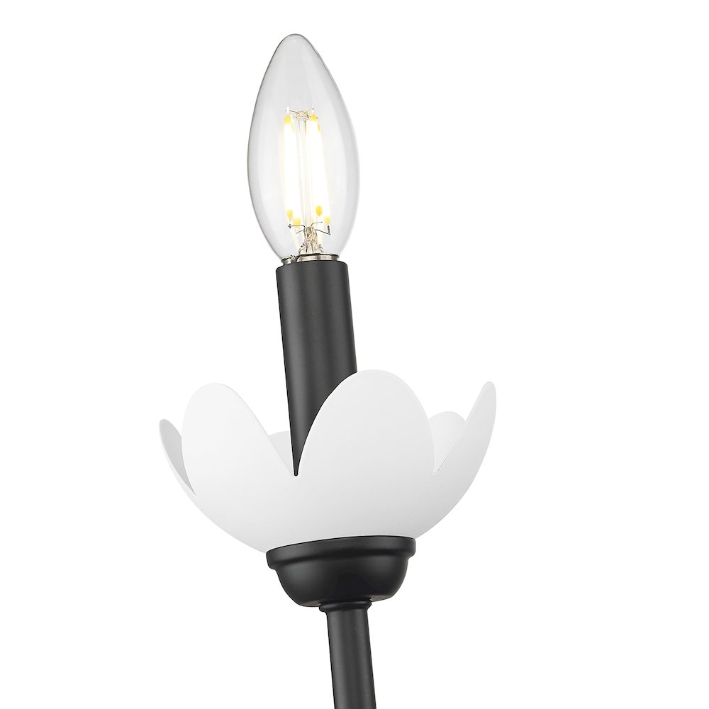Z-Lite Allistair 1 Light Wall Sconce in Matte Black color, Steel frame. Picture 4