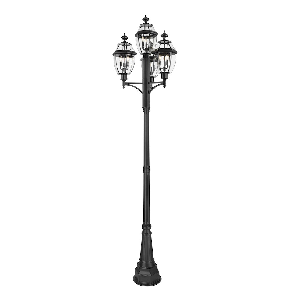 Z-Lite 3 Light Outdoor Post Mount Fixture. Picture 1
