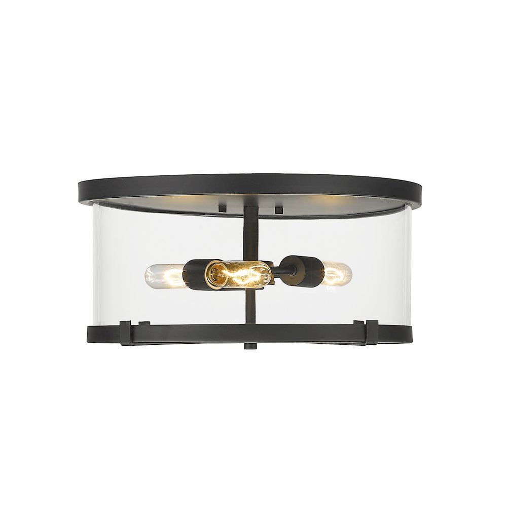 Z-Lite 3 Light Flush Mount. Picture 2