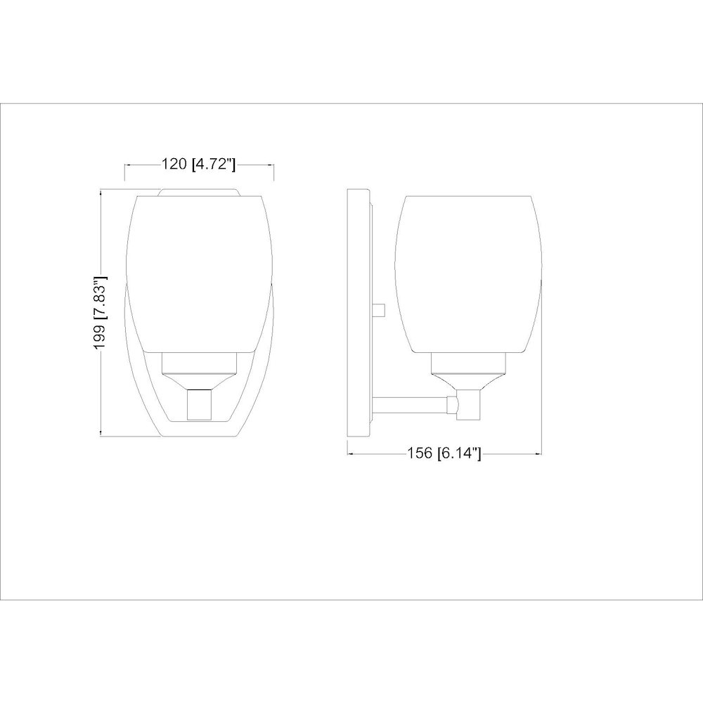 Z-Lite 1 Light Wall Sconce. Picture 8