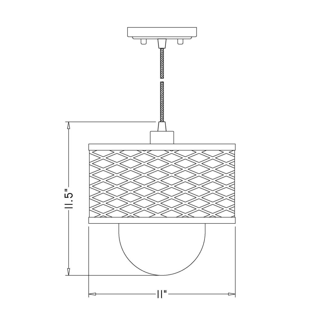 1 Light Pendant. Picture 6