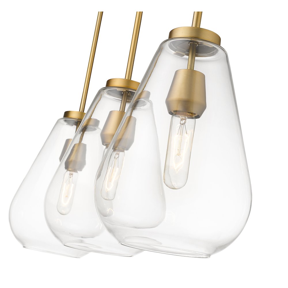 Z-Lite 3 Light Linear Chandelier. Picture 4