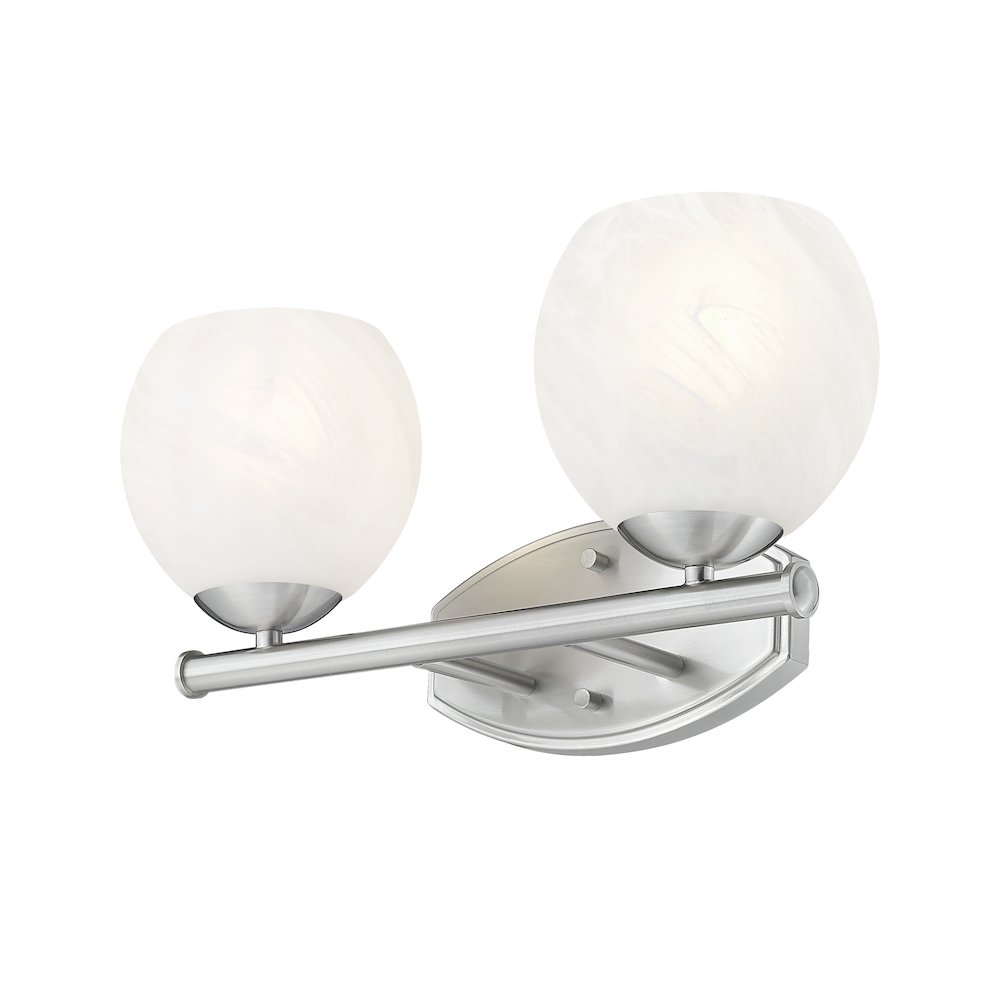 Z-Lite 2 Light Vanity, Brushed Nickel. Picture 3
