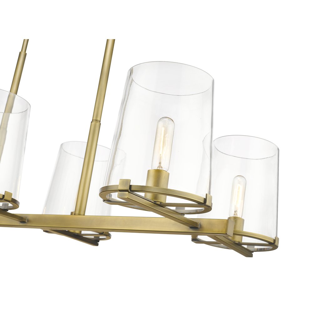 Z-Lite 6 Light Linear Chandelier. Picture 4