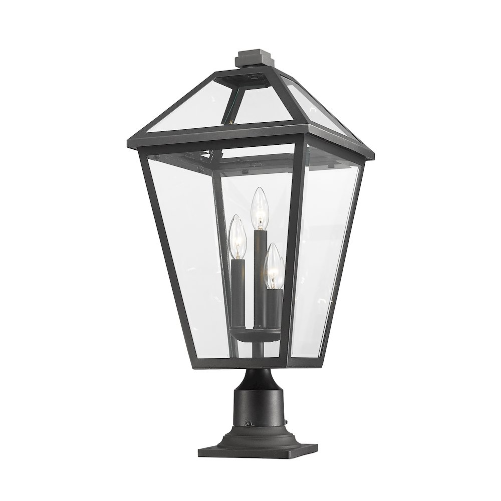 Z-Lite 3 Light Outdoor Pier Mounted Fixture. Picture 3