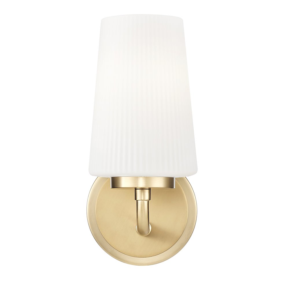 Z-Lite Montford 1 Light Wall Sconce in Modern Gold color, Steel frame. Picture 2