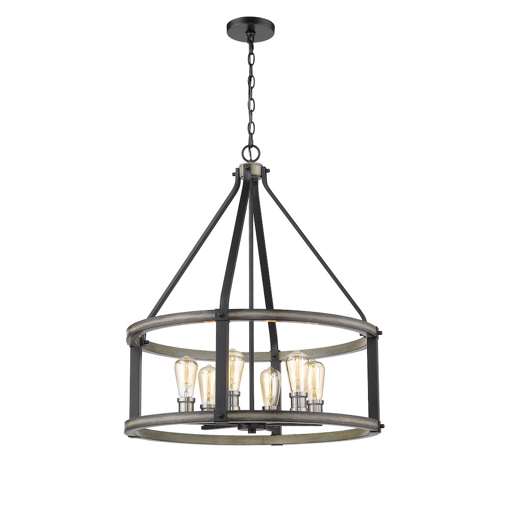 Z-Lite 6 Light Chandelier. Picture 3