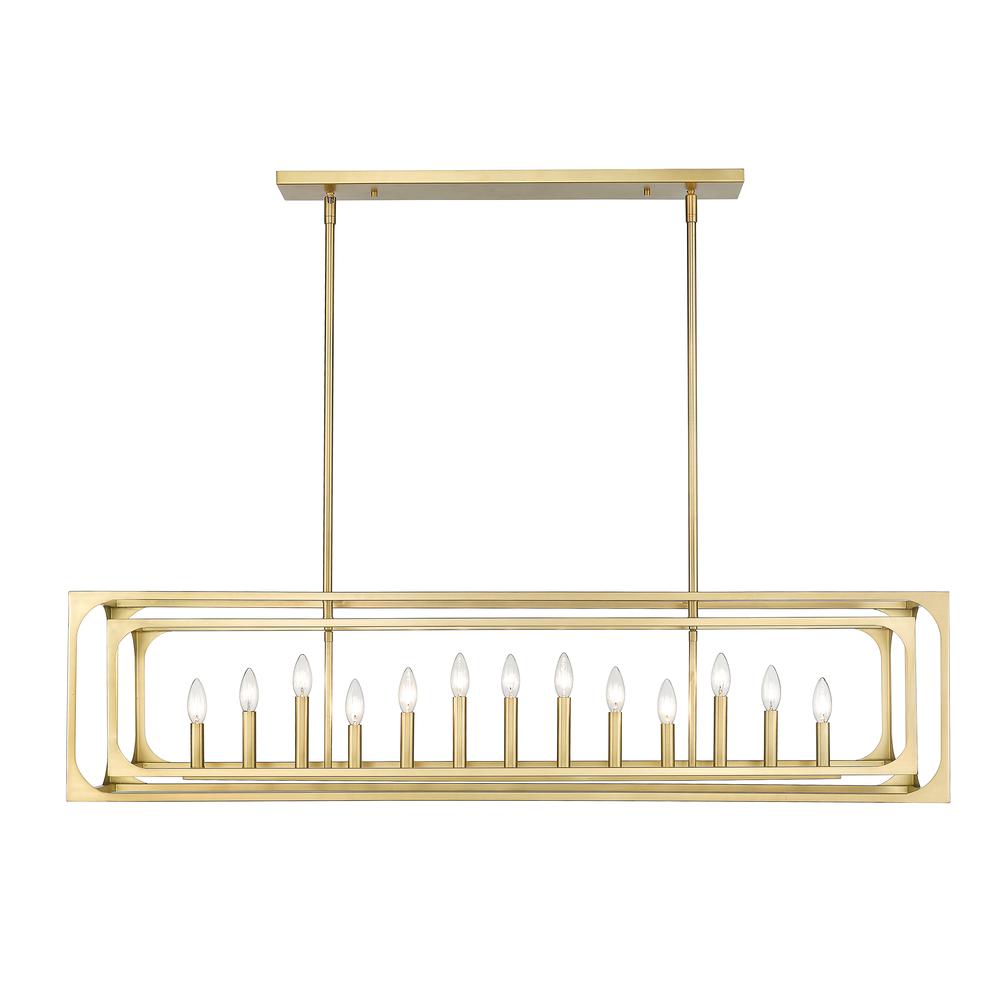 13 Light Linear Chandelier. Picture 2