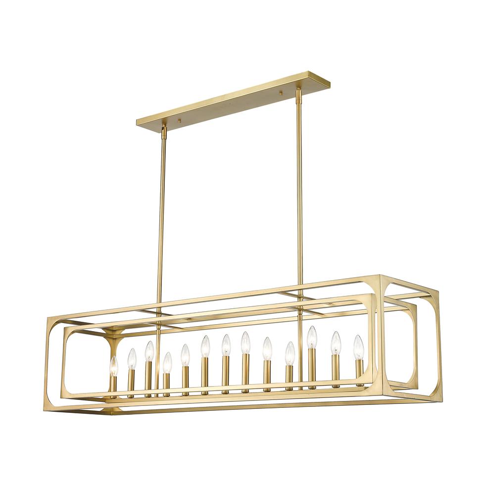13 Light Linear Chandelier. Picture 3