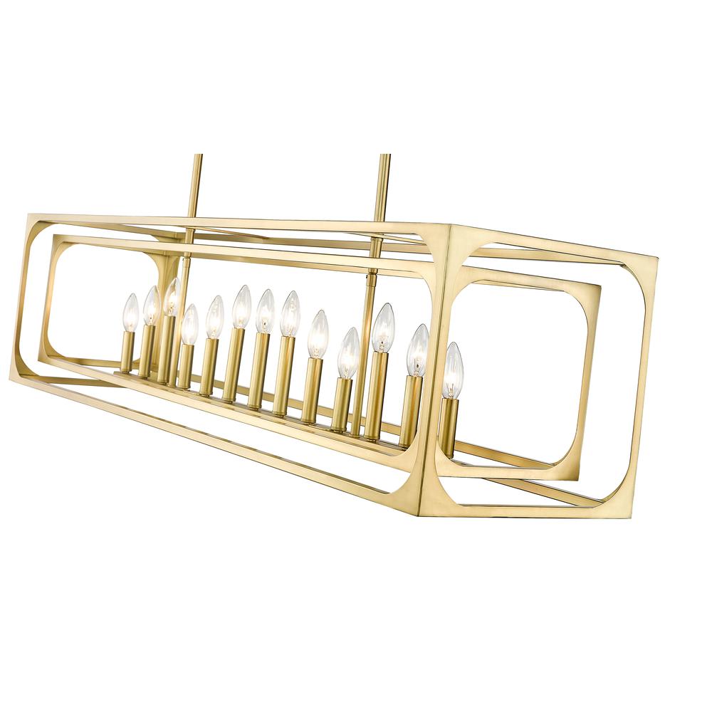 13 Light Linear Chandelier. Picture 4
