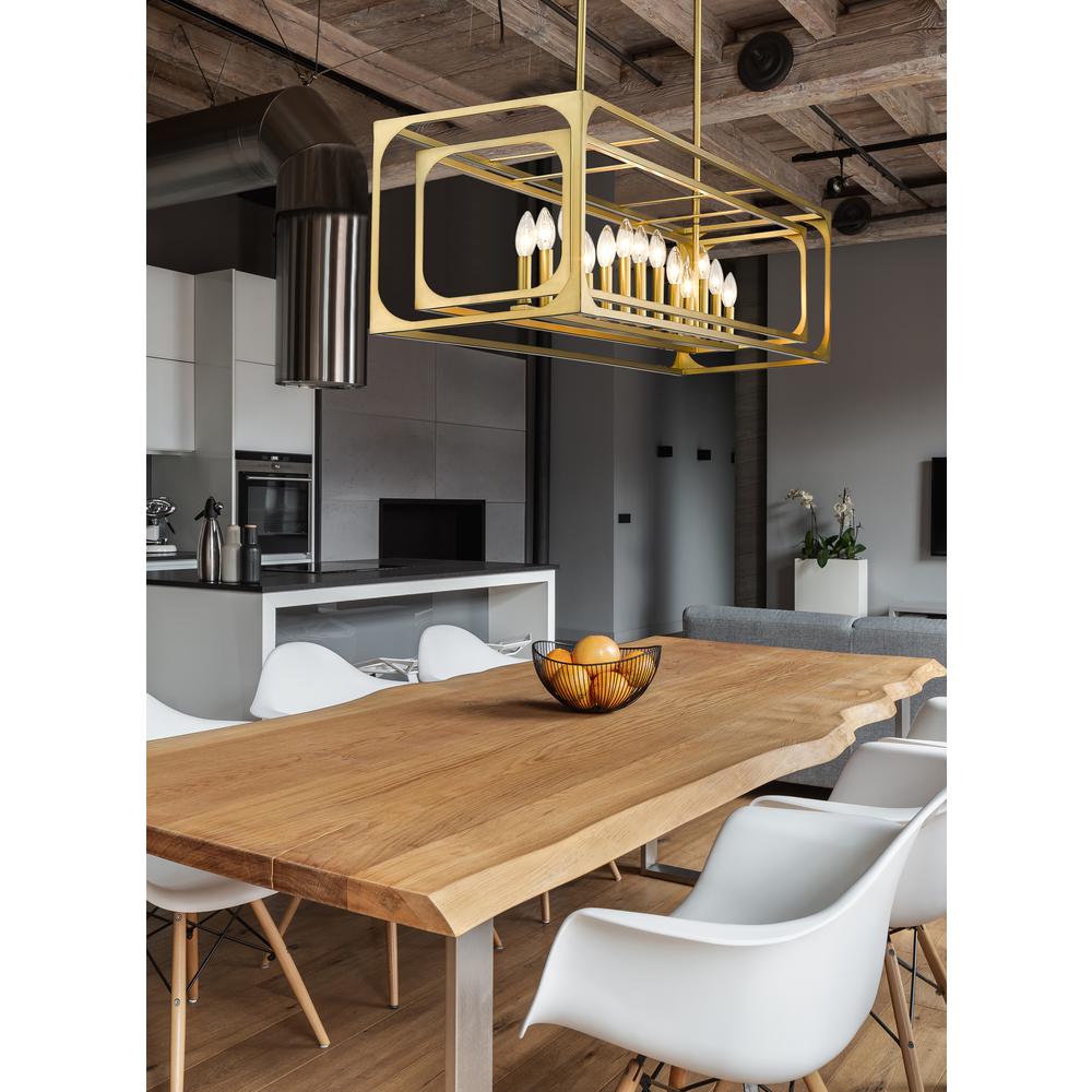 13 Light Linear Chandelier. Picture 8