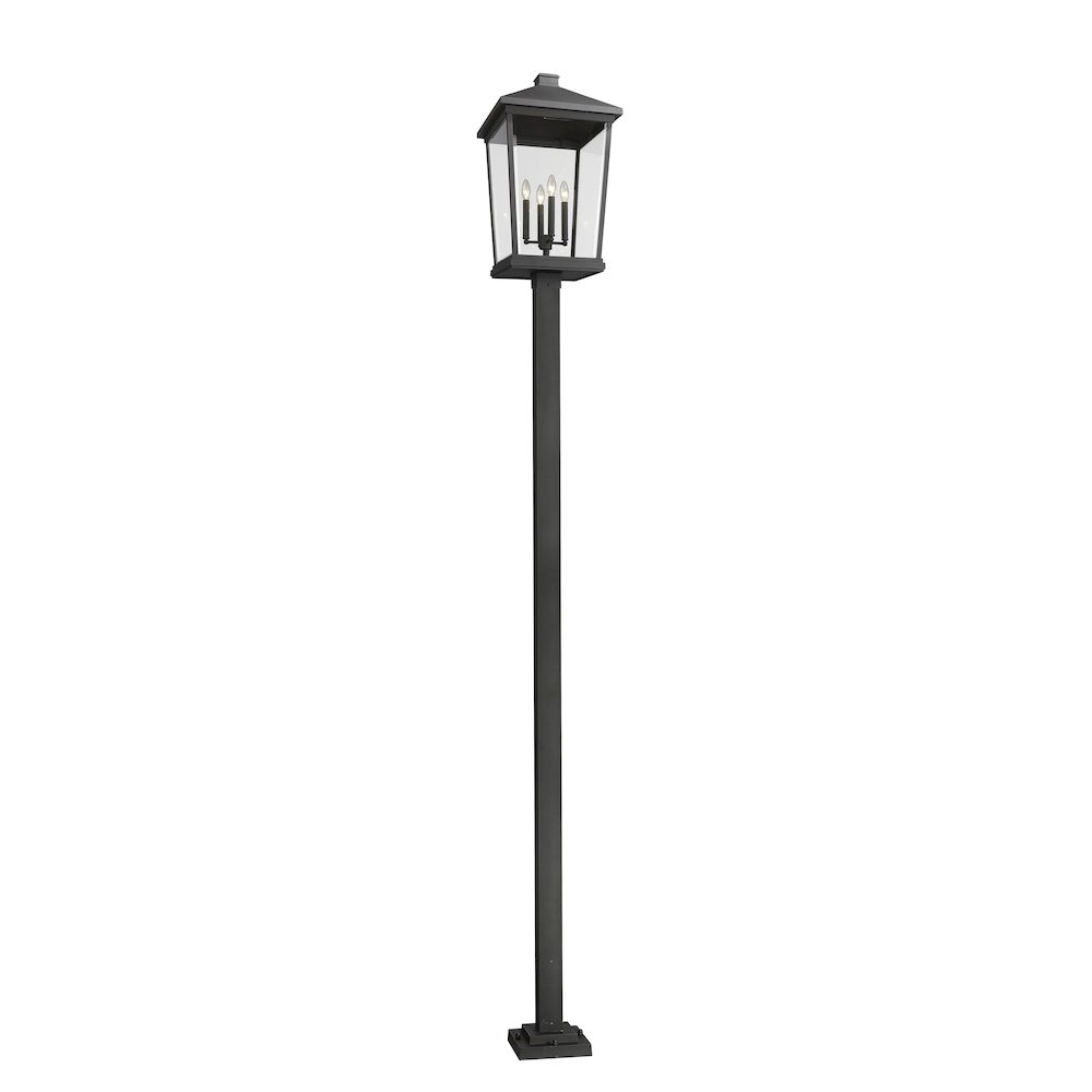 Z-Lite 4 Light Outdoor Post Mounted Fixture. Picture 3