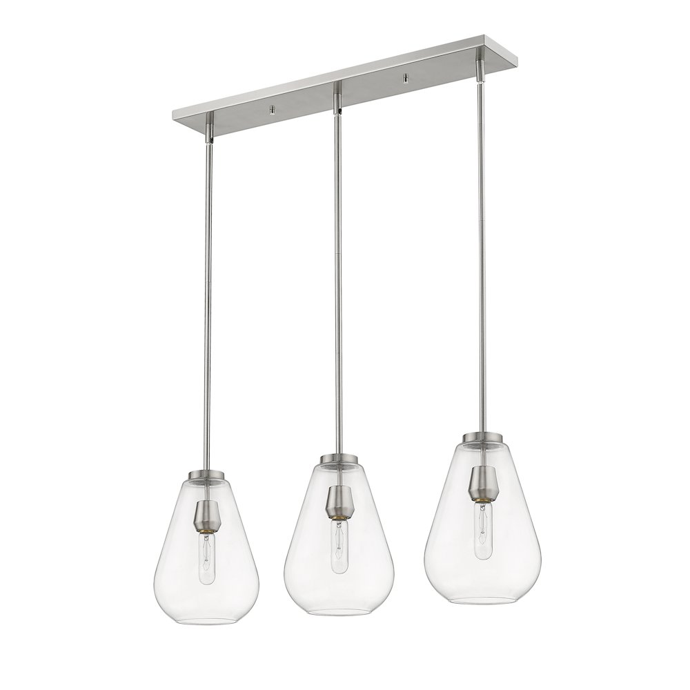 Z-Lite 3 Light Linear Chandelier. Picture 5