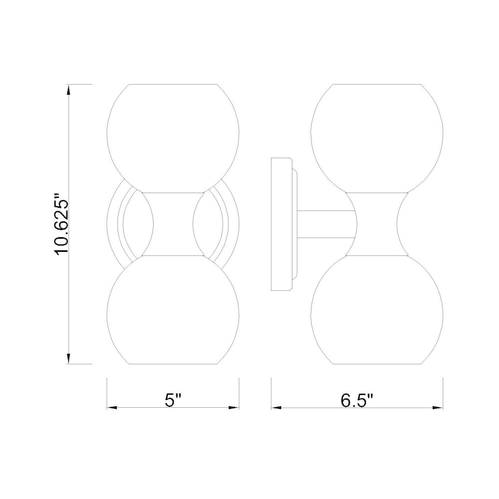 Z-Lite 2 Light Wall Sconce. Picture 8