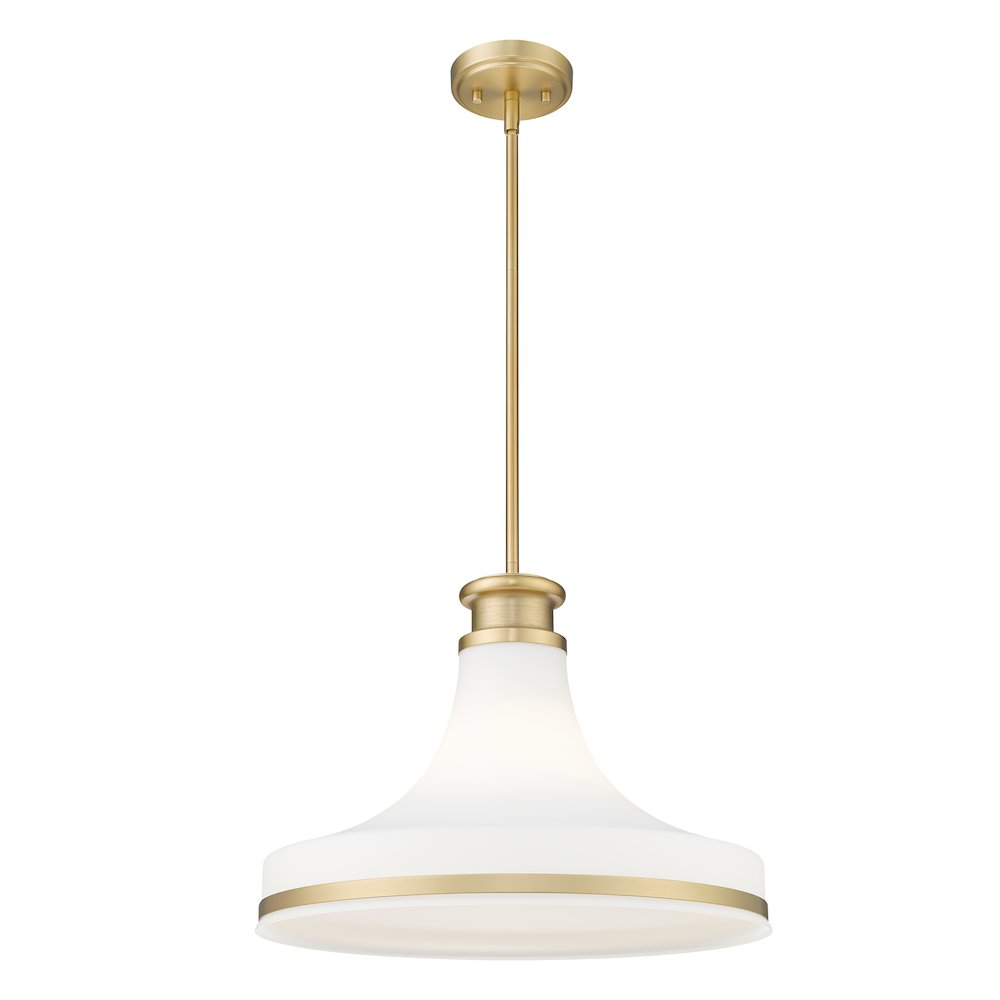 Z-Lite 1 Light Pendant, Modern Gold. Picture 3