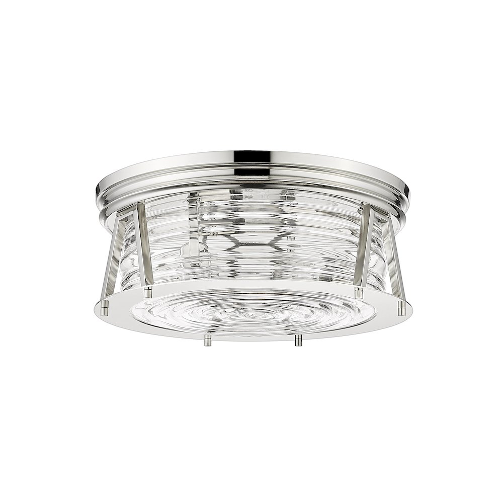 Z-Lite 3 Light Flush Mount. Picture 5