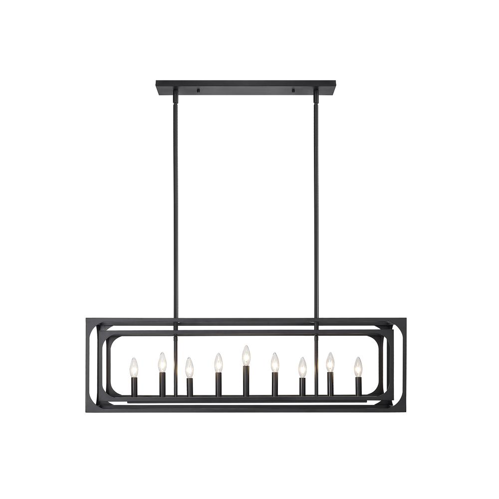 9 Light Linear Chandelier. Picture 2