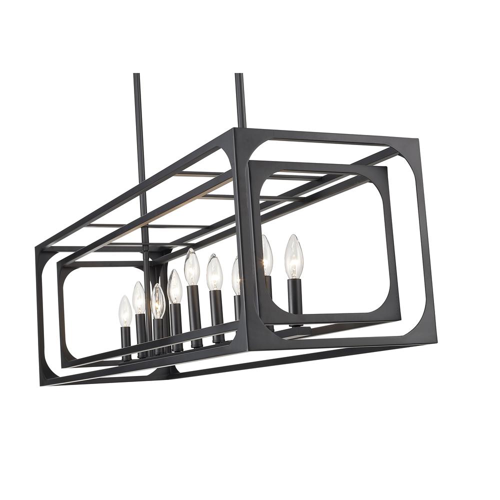 9 Light Linear Chandelier. Picture 4