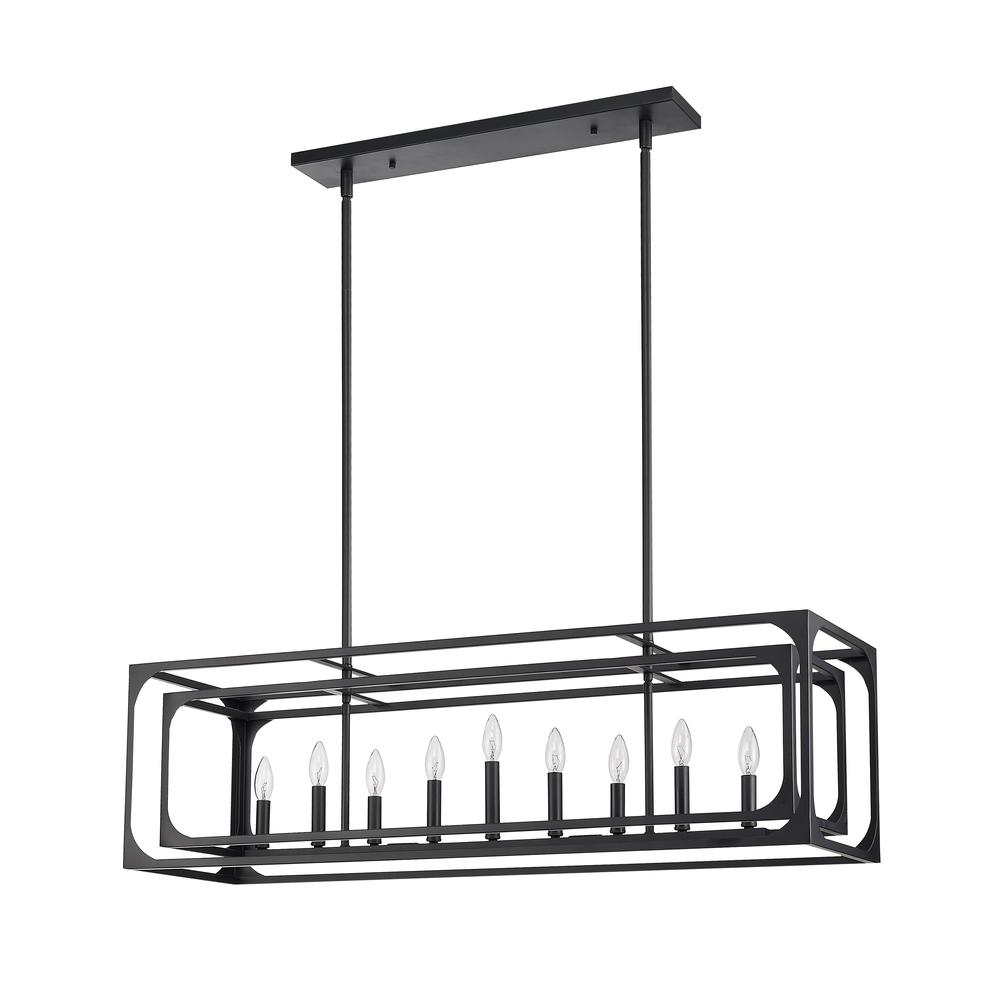 9 Light Linear Chandelier. Picture 5