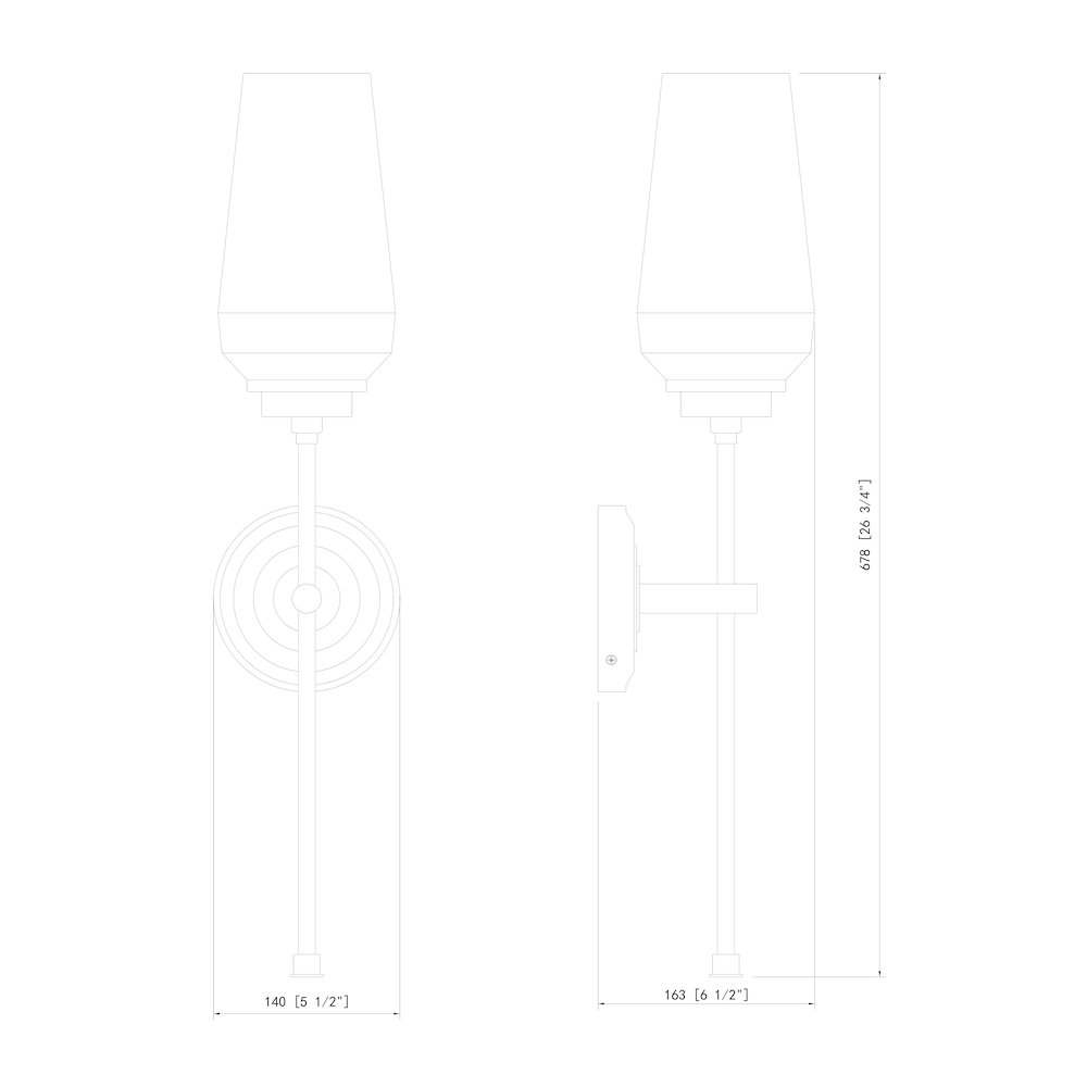 Z-Lite 1 Light Wall Sconce, Brushed Nickel. Picture 8