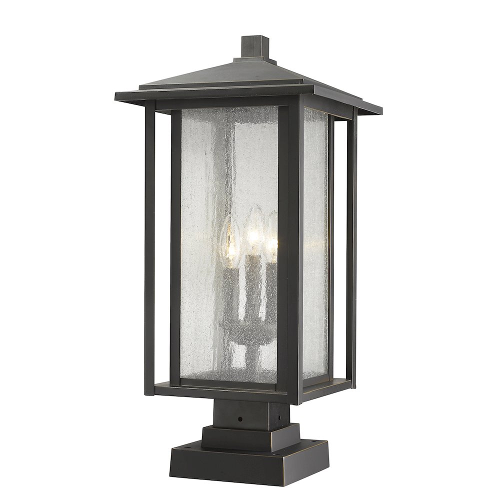 Z-Lite 3 Light Outdoor Pier Mounted Fixture. Picture 3