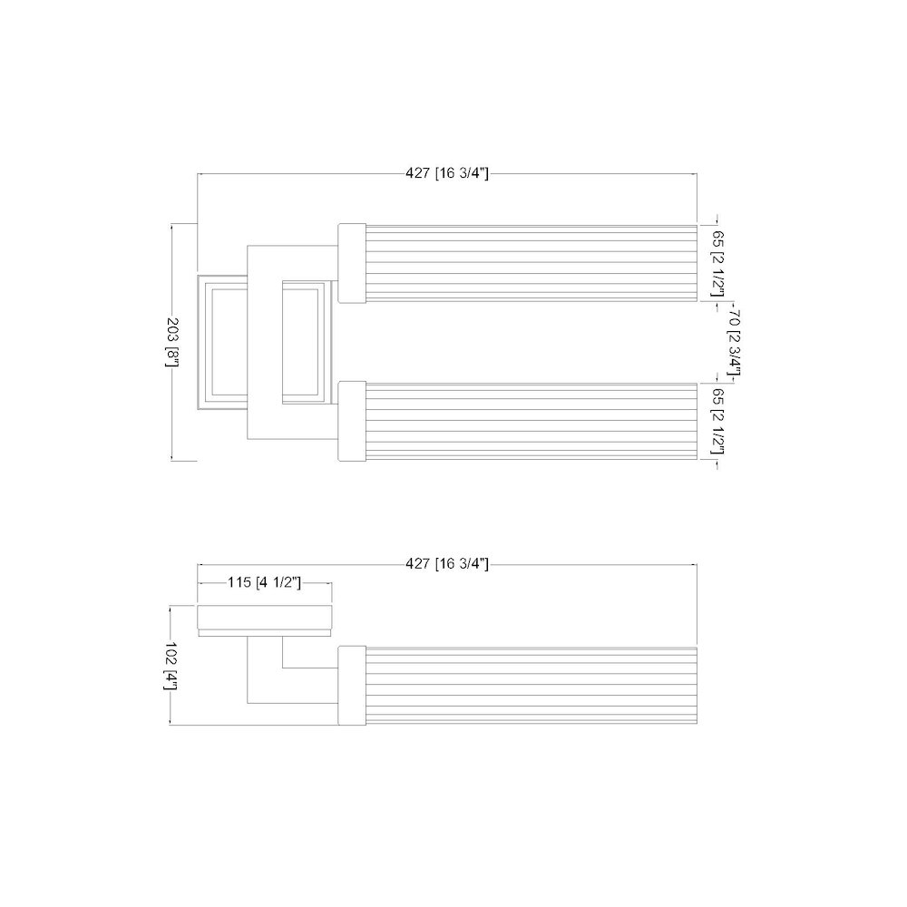 Z-Lite 2 Light Wall Sconce. Picture 8