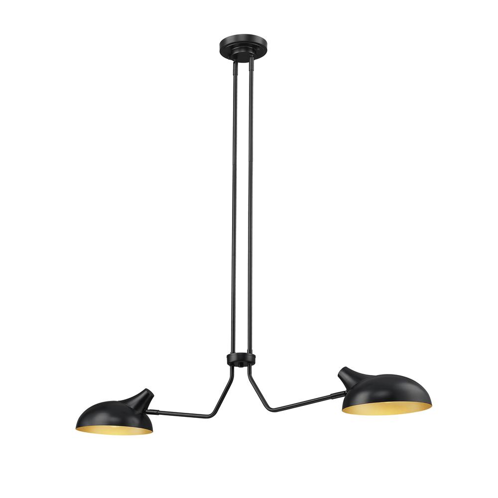 2 Light Linear Chandelier. Picture 1