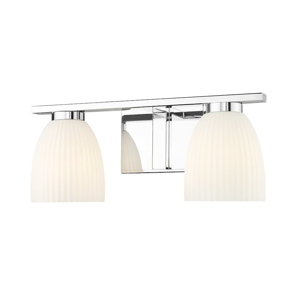 Z-Lite Naya 2 Light Vanity in Chrome color, Steel frame. Picture 1
