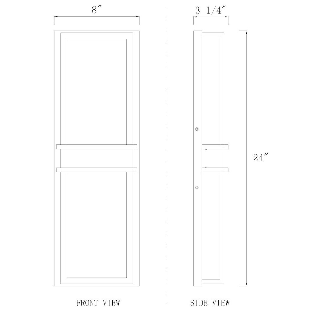 Z-Lite 2 Light Outdoor Wall Light. Picture 8