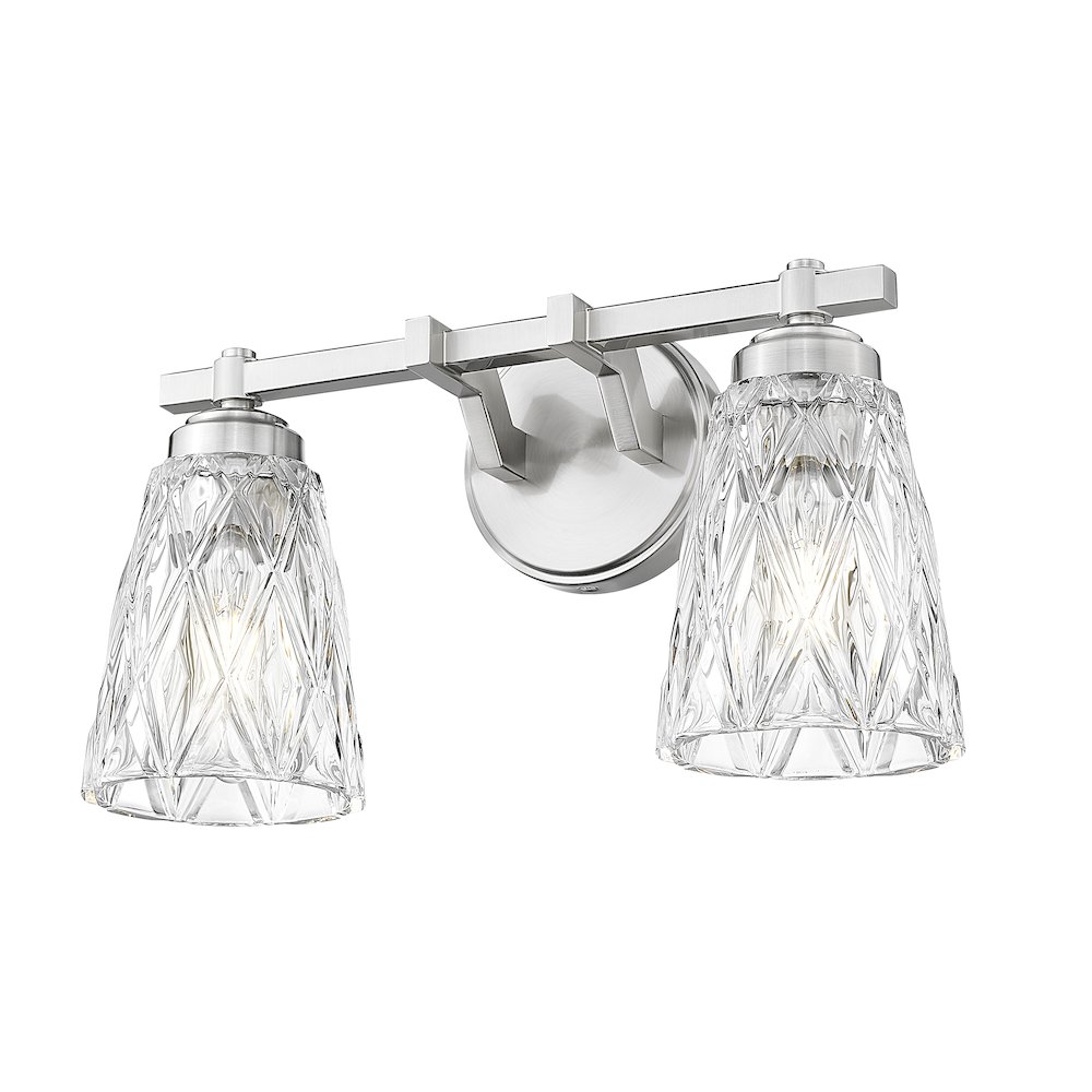 Z-Lite 2 Light Vanity, Brushed Nickel. Picture 3