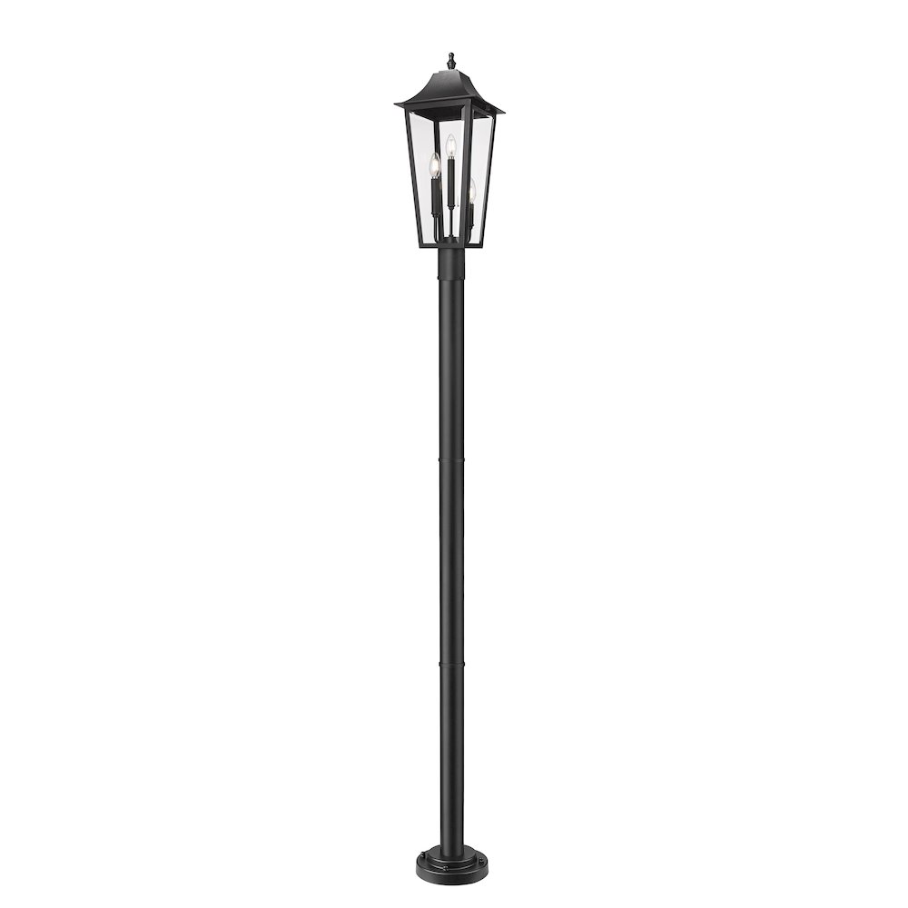 Z-Lite 3 Light Outdoor Post Mounted Fixture. Picture 1
