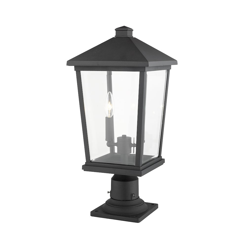 Z-Lite 2 Light Outdoor Pier Mounted Fixture. Picture 3