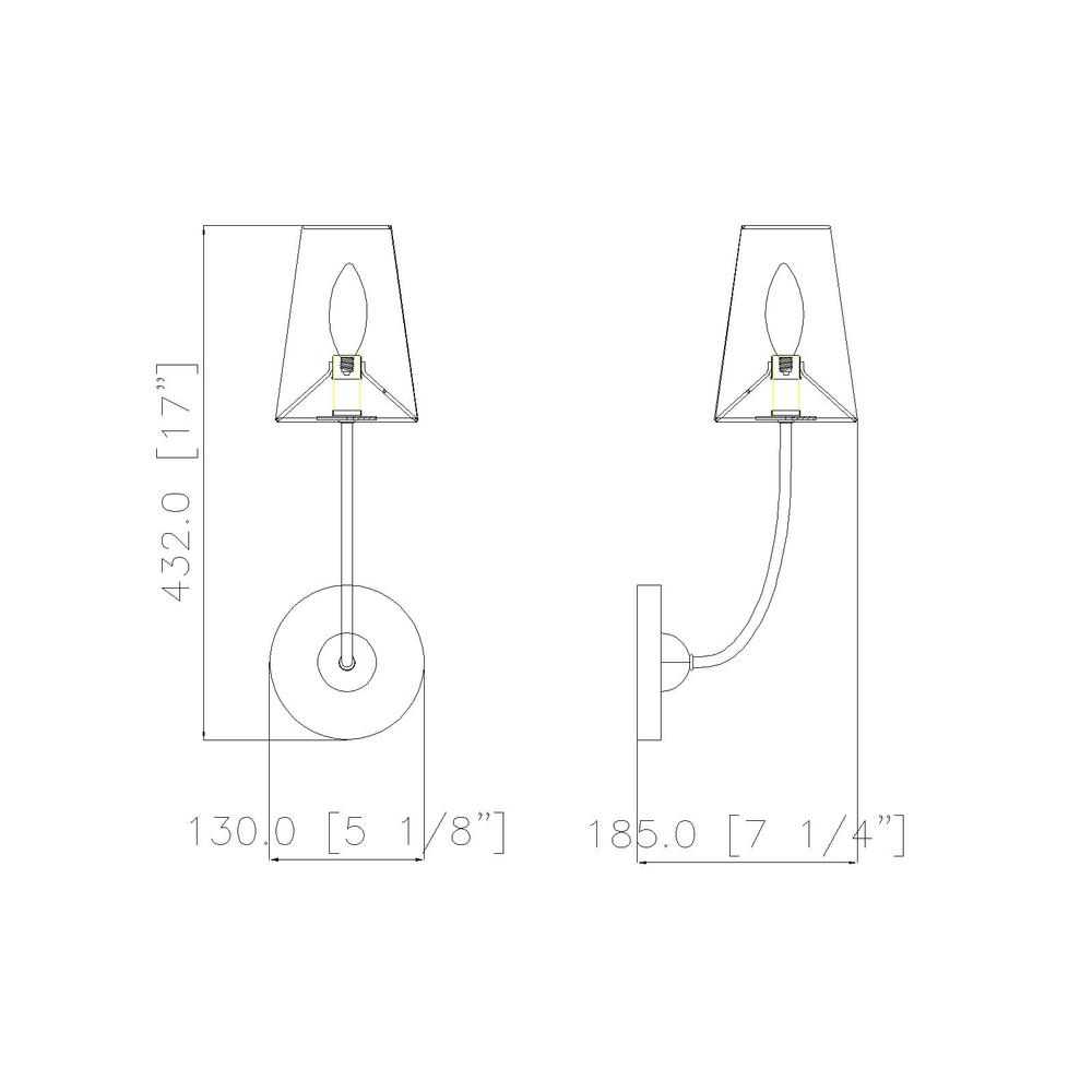 1 Light Wall Sconce. Picture 6