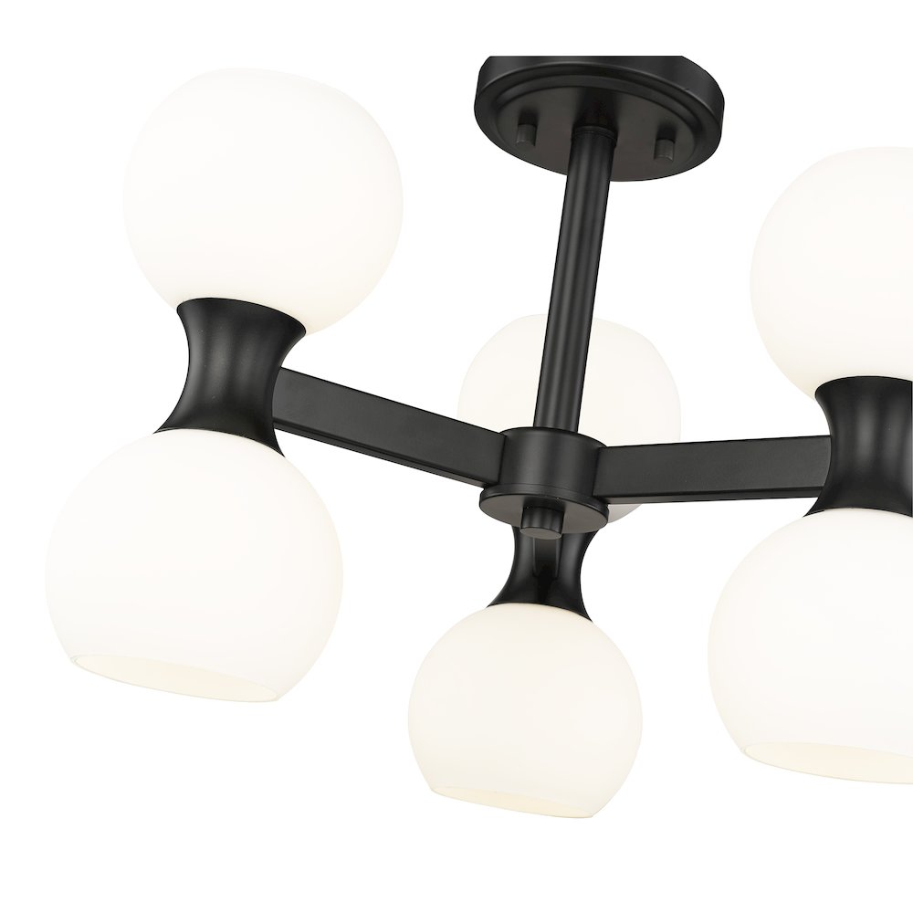 Z-Lite 6 Light Semi Flush Mount. Picture 4
