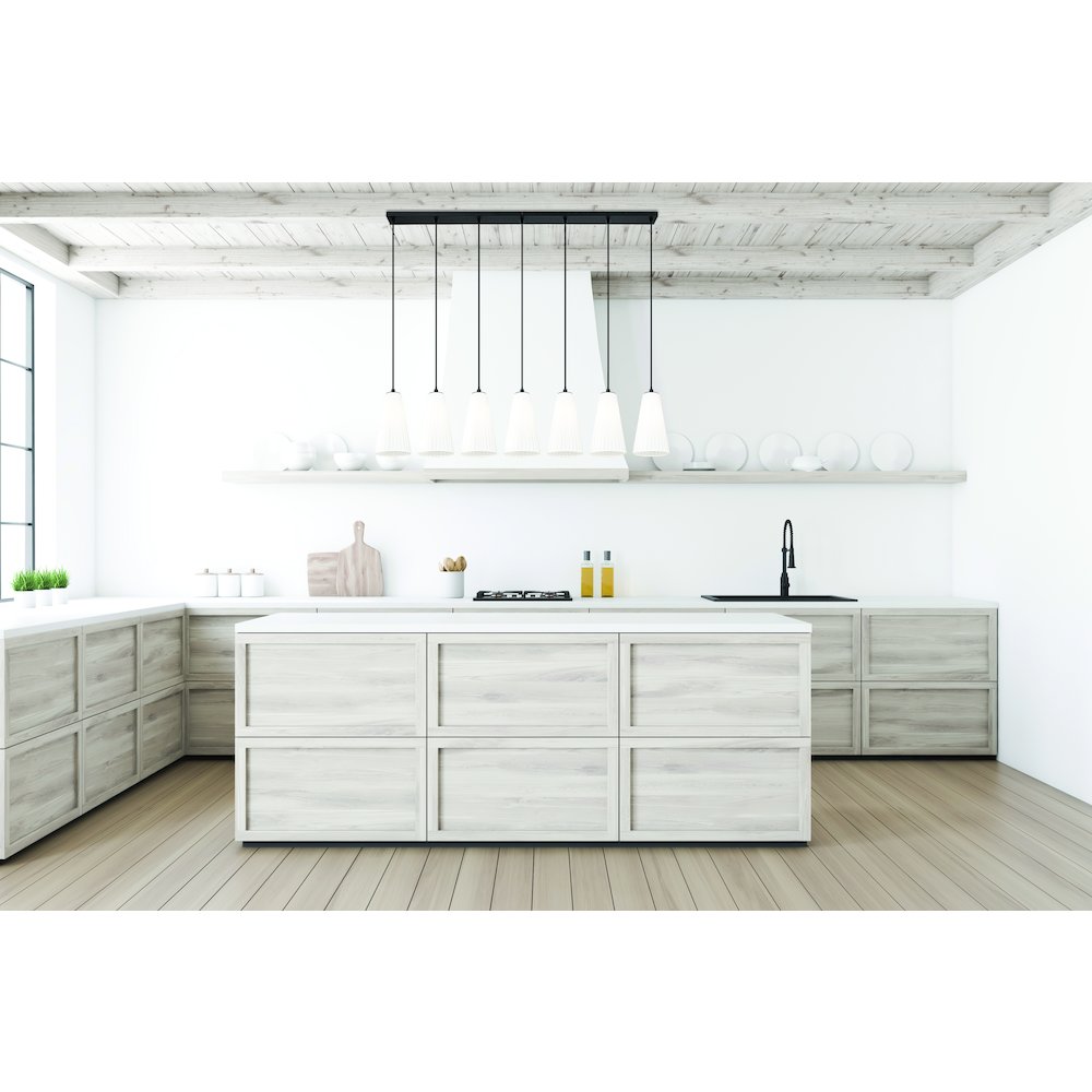Z-Lite 7 Light Linear Chandelier. Picture 6
