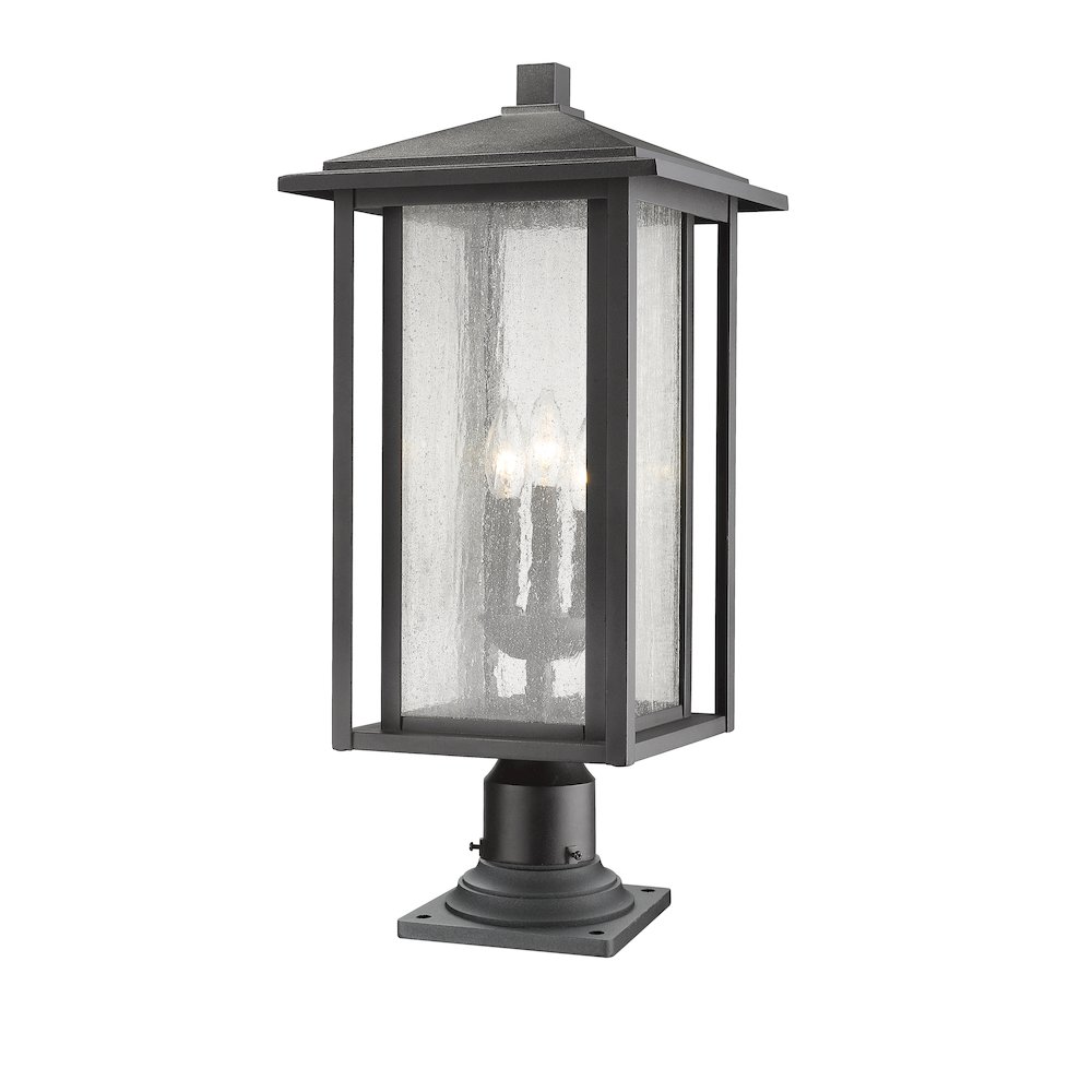 Z-Lite 3 Light Outdoor Pier Mounted Fixture. Picture 1