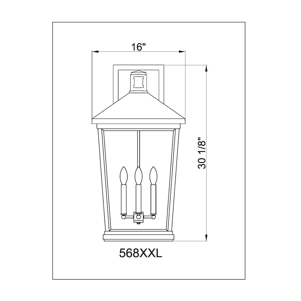 Z-Lite 4 Light Outdoor Wall Light. Picture 8