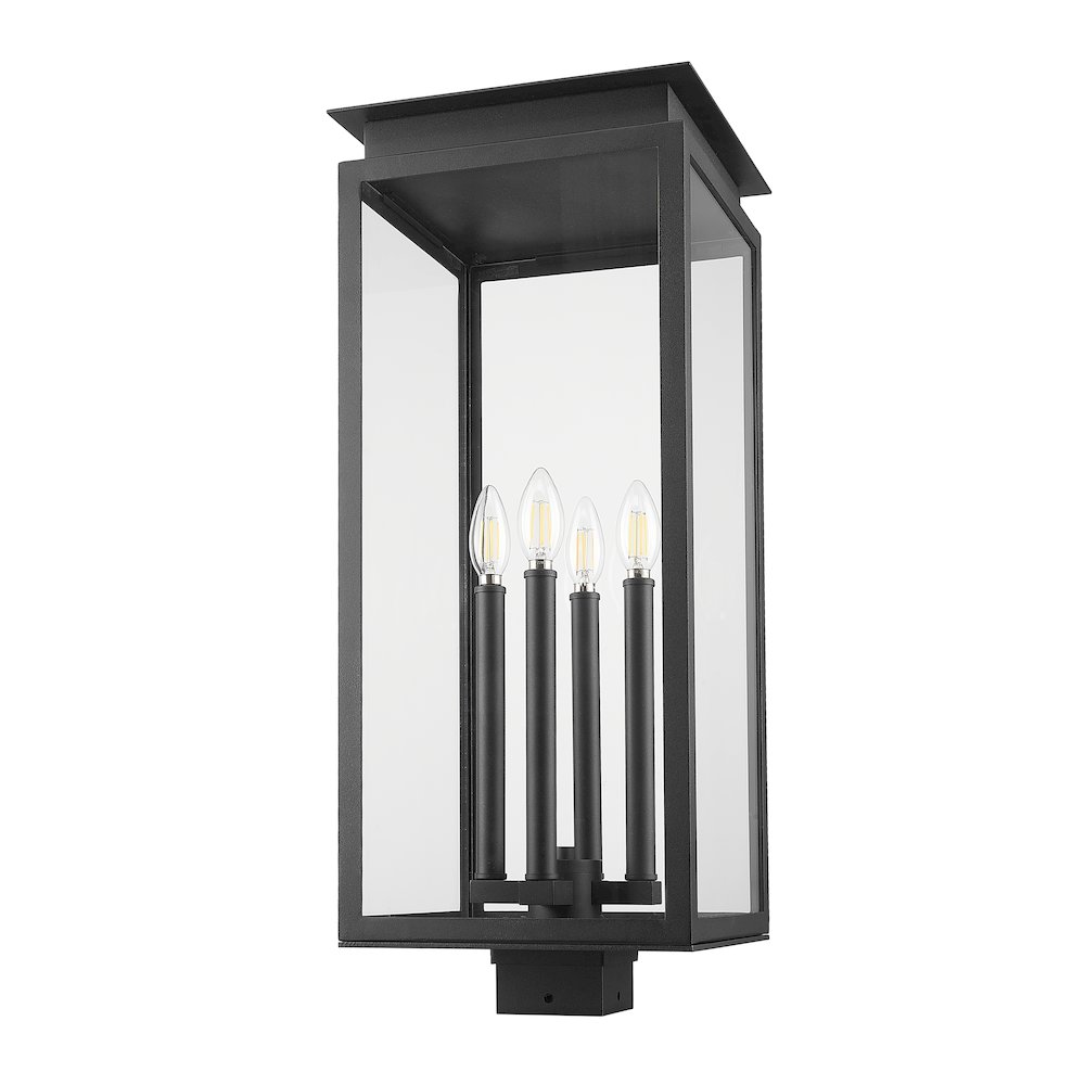 Z-Lite 4 Light Outdoor Post Mount Fixture. Picture 5