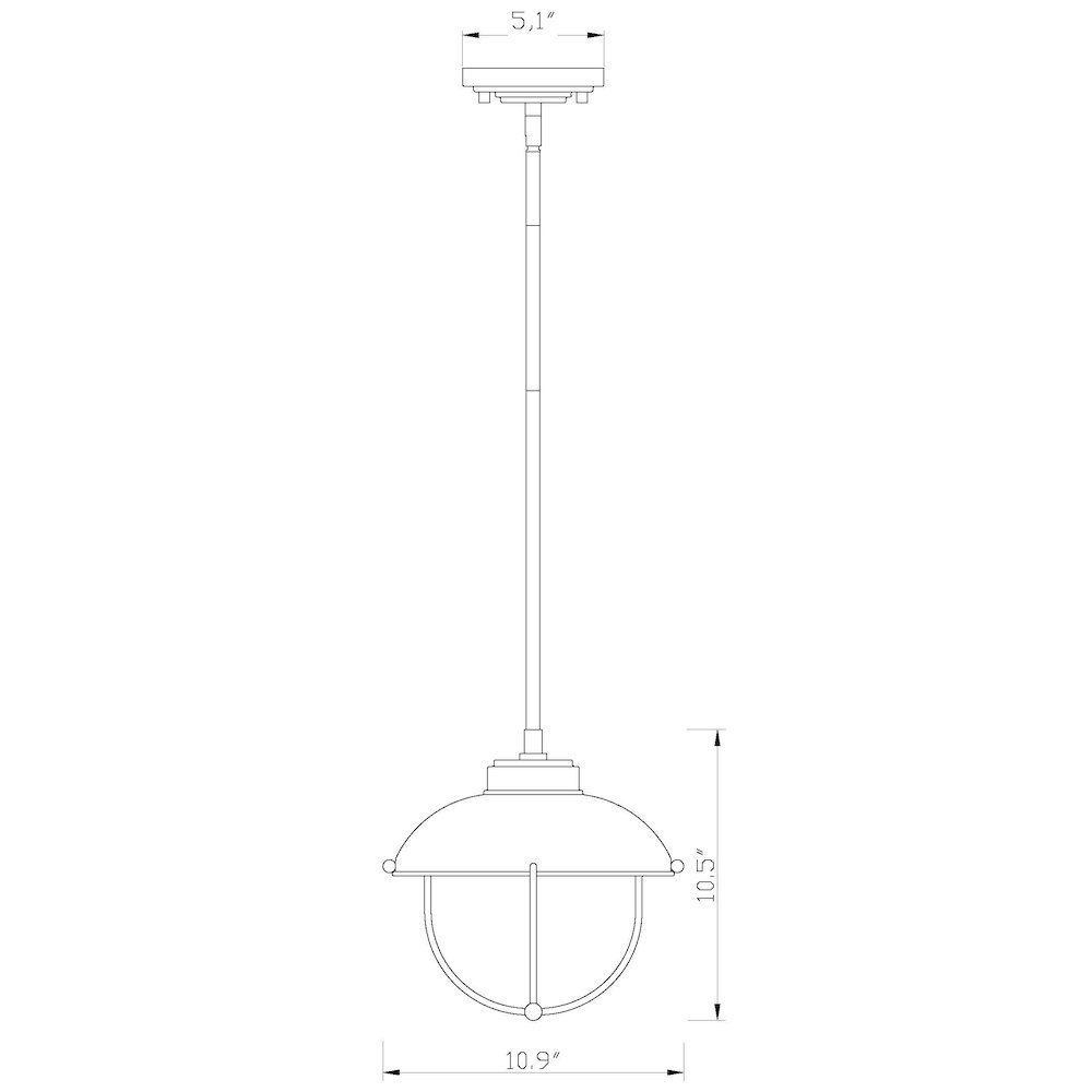 Z-Lite 1 Light Outdoor Pendant. Picture 8