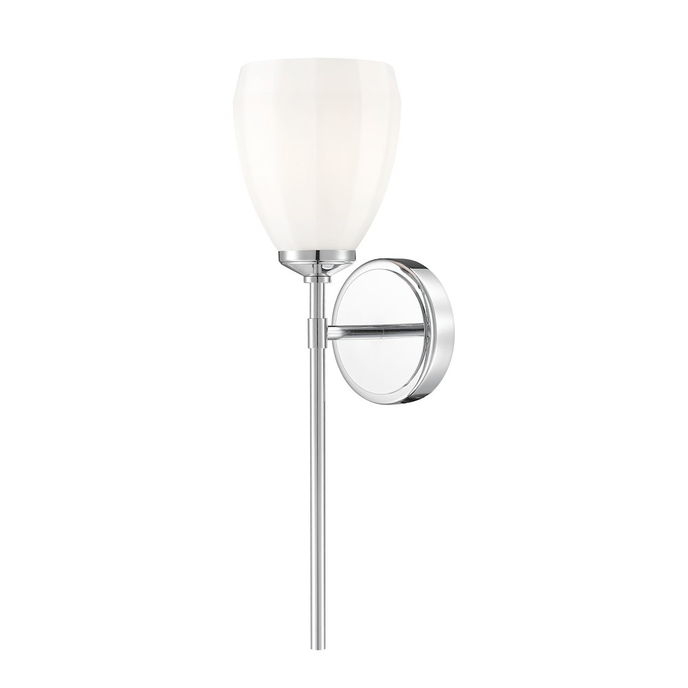 Z-Lite Oren 1 Light Wall Sconce in Chrome  color, Steel frame. Picture 1