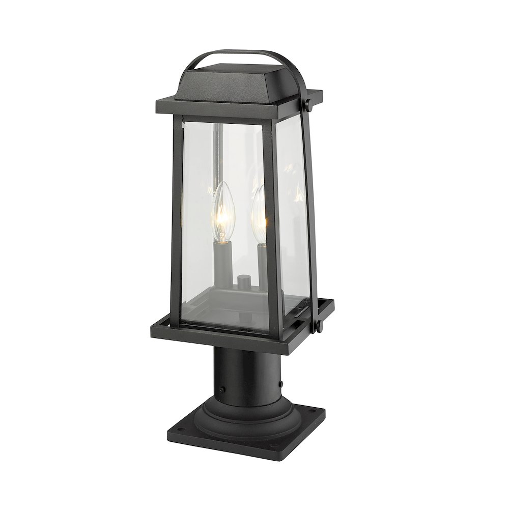 Z-Lite 2 Light Outdoor Pier Mounted Fixture. Picture 4