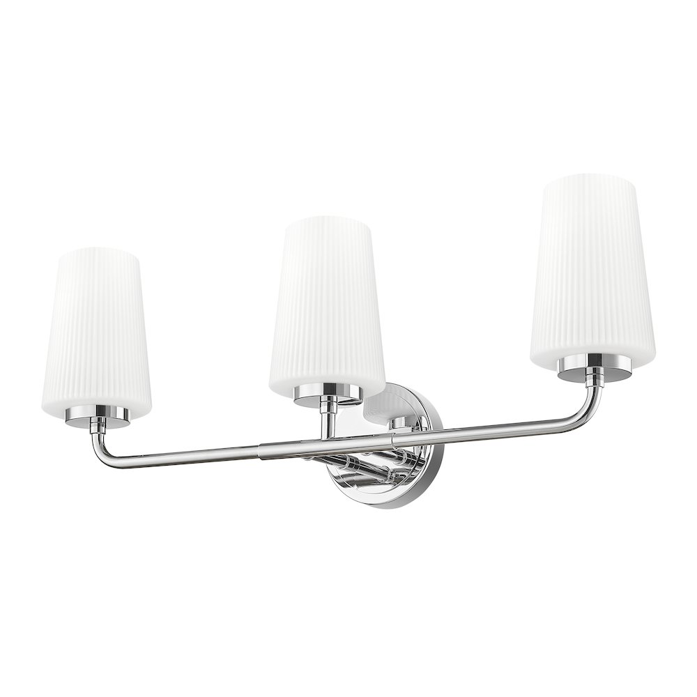Z-Lite Montford 3 Light Vanity in Chrome color, Steel frame. Picture 5