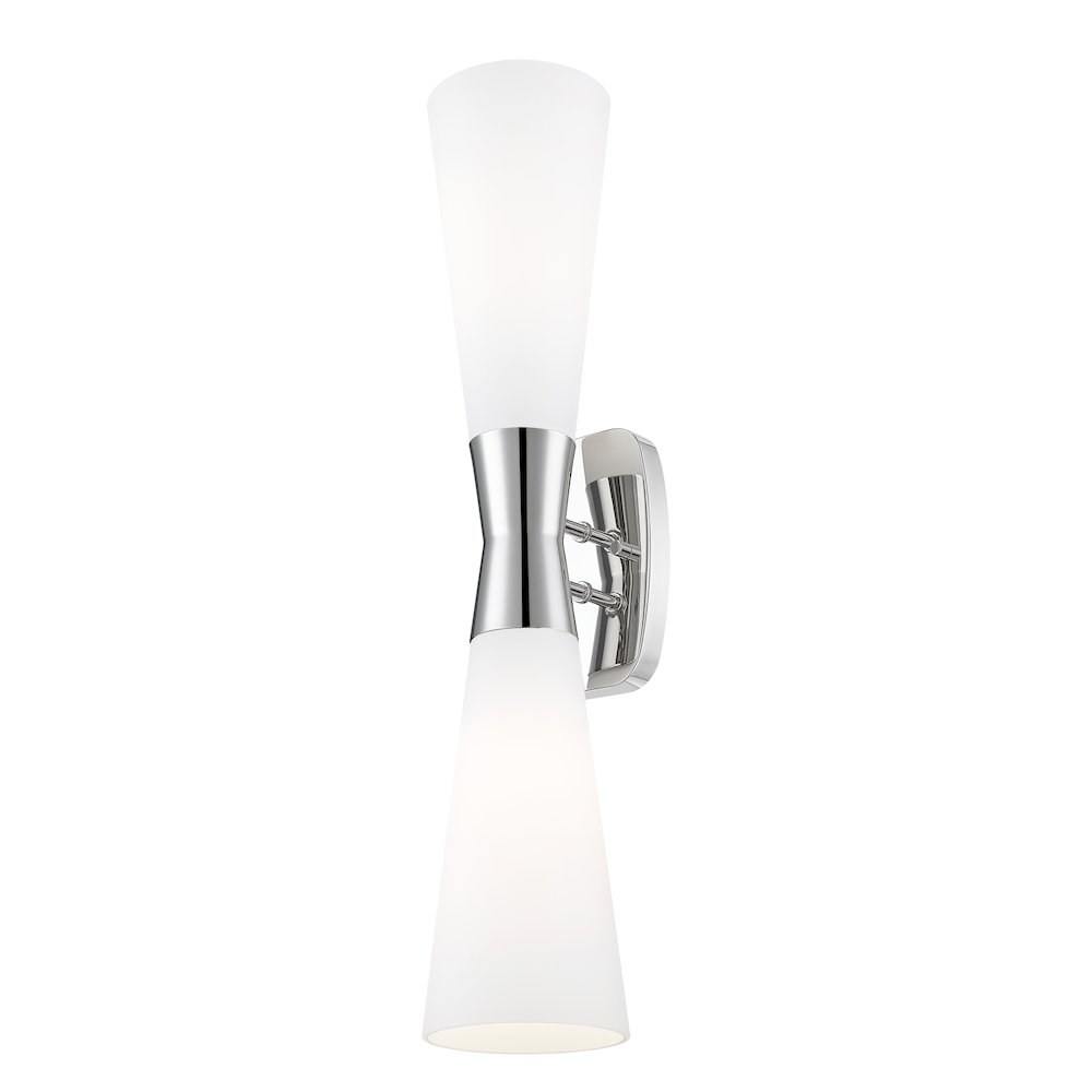 Z-Lite 2 Light Wall Sconce, Polished Nickel. Picture 3