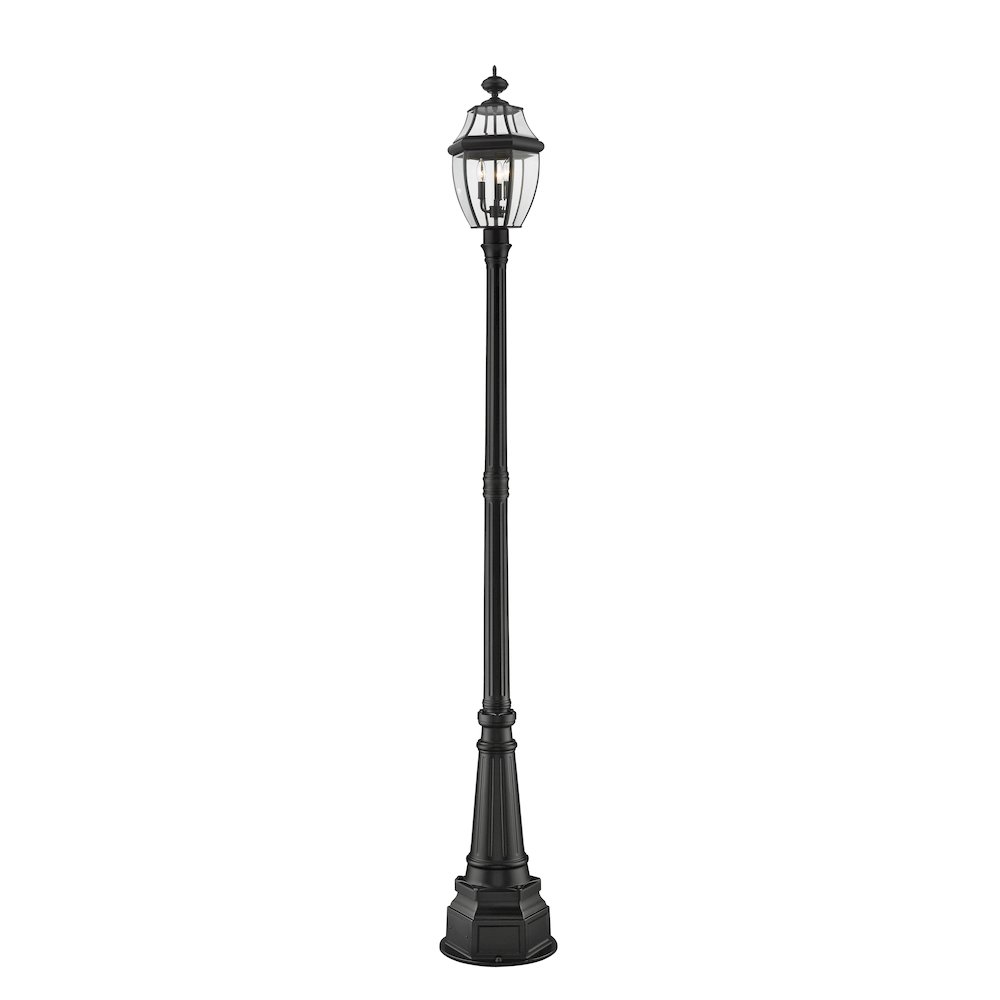 Z-Lite 3 Light Outdoor Post Mounted Fixture. Picture 2