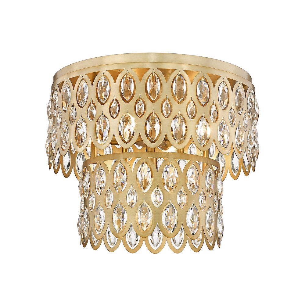 Z-Lite 5 Light Flush Mount. Picture 3