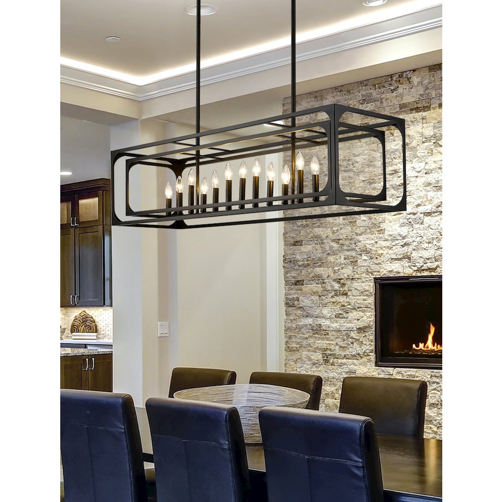Z-Lite 13 Light Linear Chandelier. Picture 6