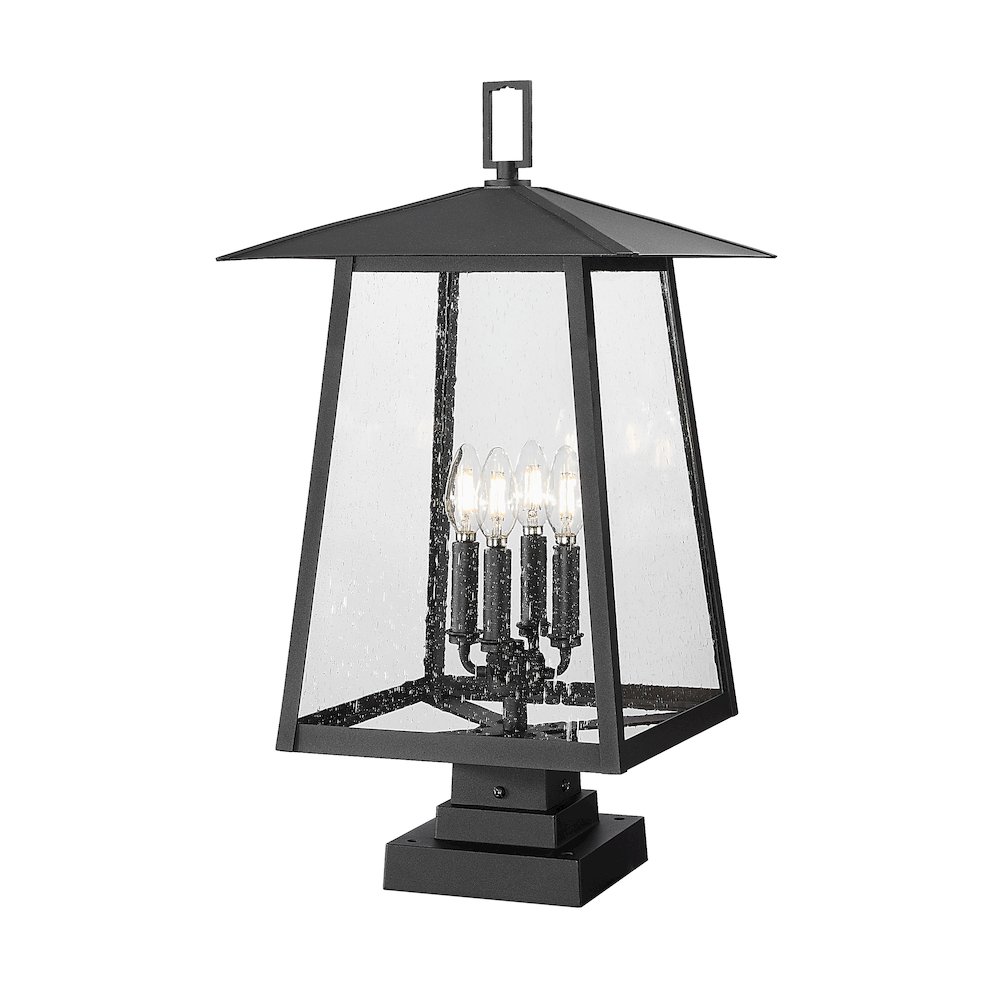 Z-Lite 4 Light Outdoor Pier Mounted Fixture. Picture 1