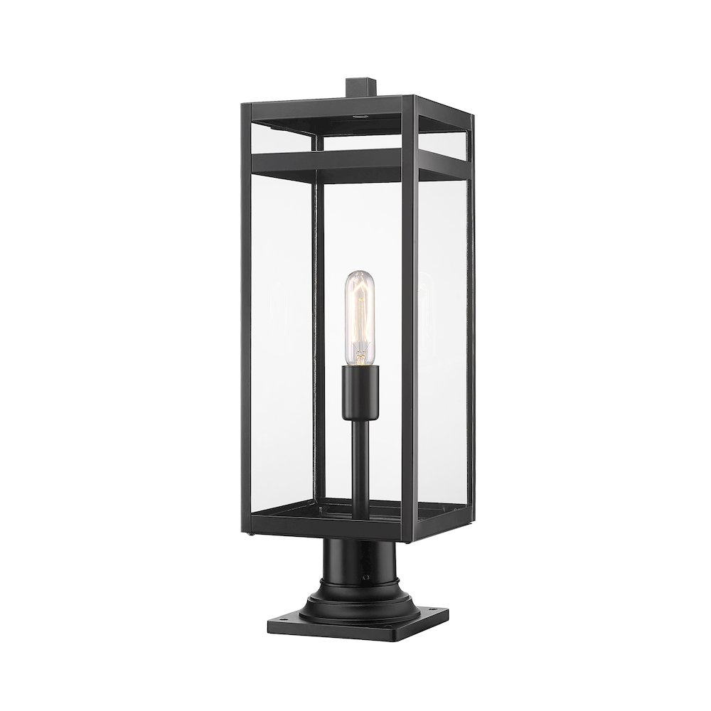 Z-Lite 1 Light Outdoor Pier Mounted Fixture. Picture 1