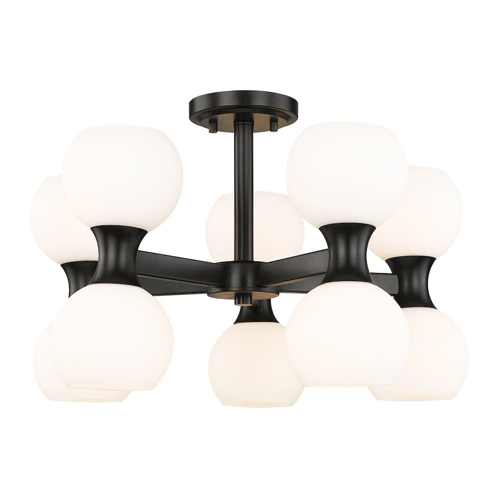 Z-Lite 10 Light Semi Flush Mount. Picture 1