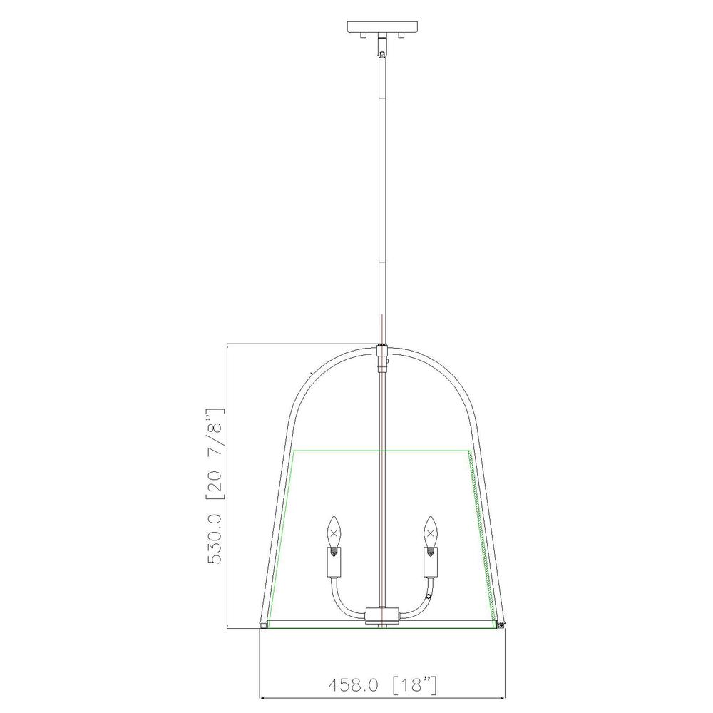 5 Light Pendant. Picture 6